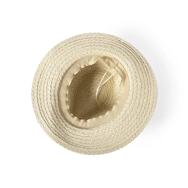 Chapeau en matière synthétique et finition naturelle RANDOLF
