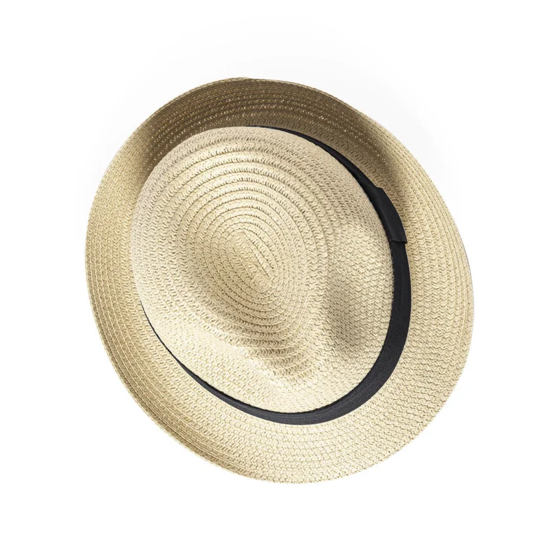 Chapeau en matière synthétique et finition naturelle RANDOLF