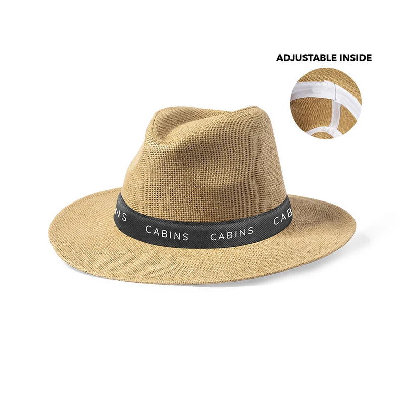 Chapeau en paille de papier avec sangle intérieur réglable MULINS