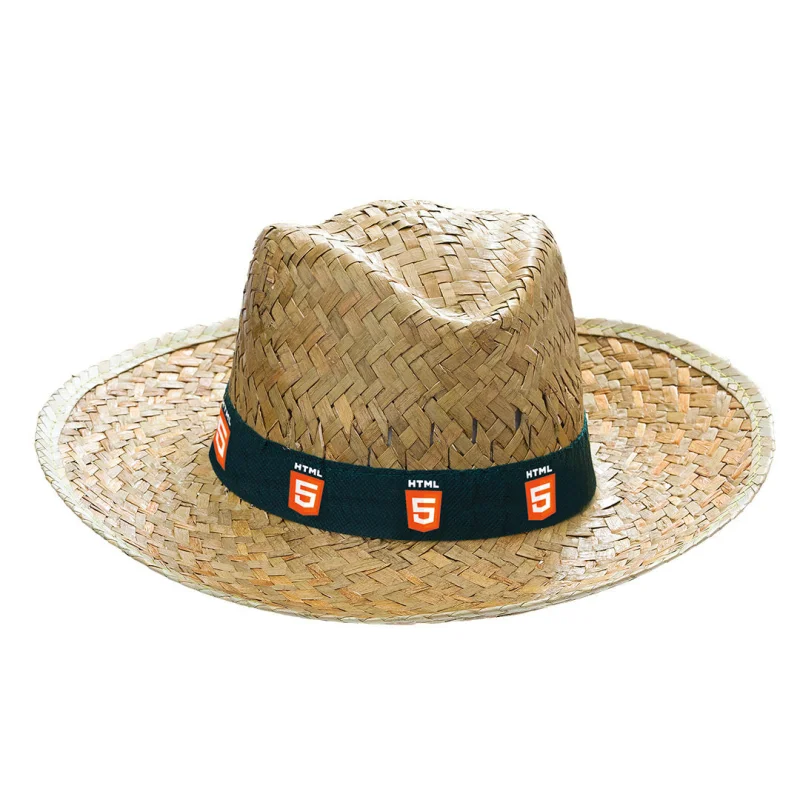 Chapeau de paille de couleur naturelle verdâtre avec ruban intérieur confortable VITA