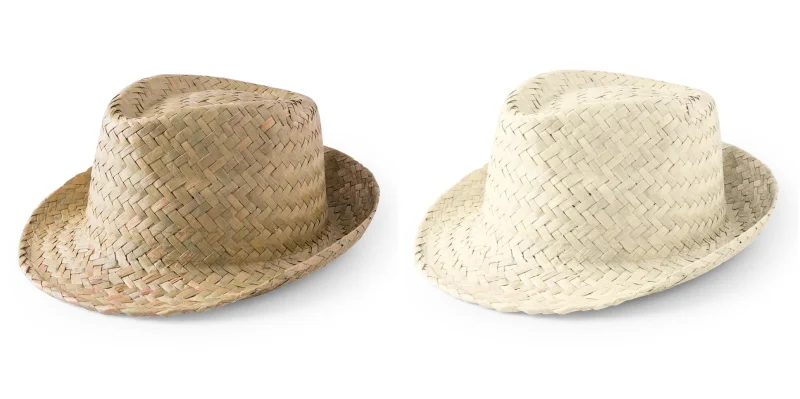 Chapeau de paille avec ruban intérieur confortable ZELIO