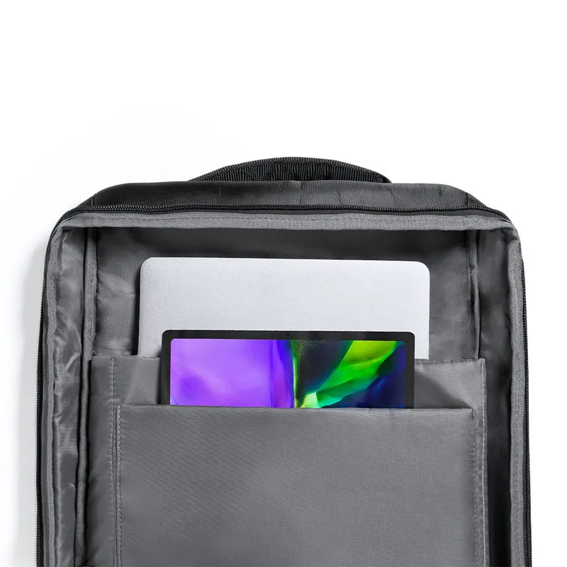 Sac à dos élégant en polyester résistant 300d et similicuir SLEITER