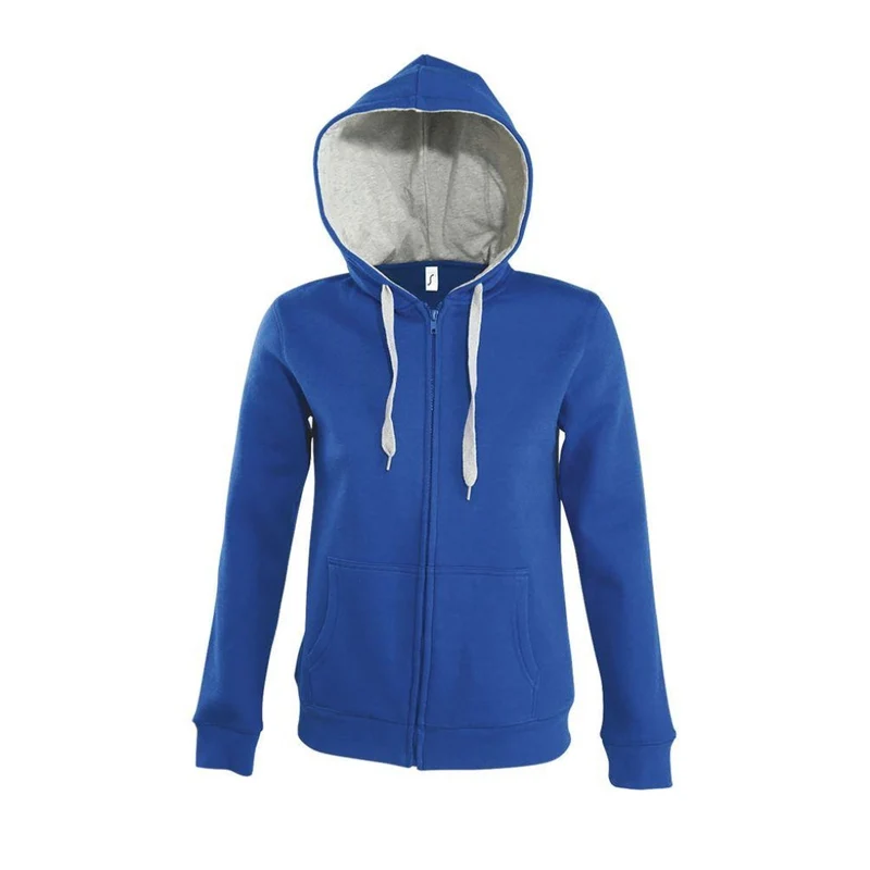 Veste zippée femme bicolore à capuche doublée contrastée SOUL WOMEN