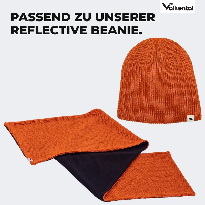 NOUVEAU : Écharpe réfléchissante - Écharpe tricotée réfléchissante avec doublure en polaire
