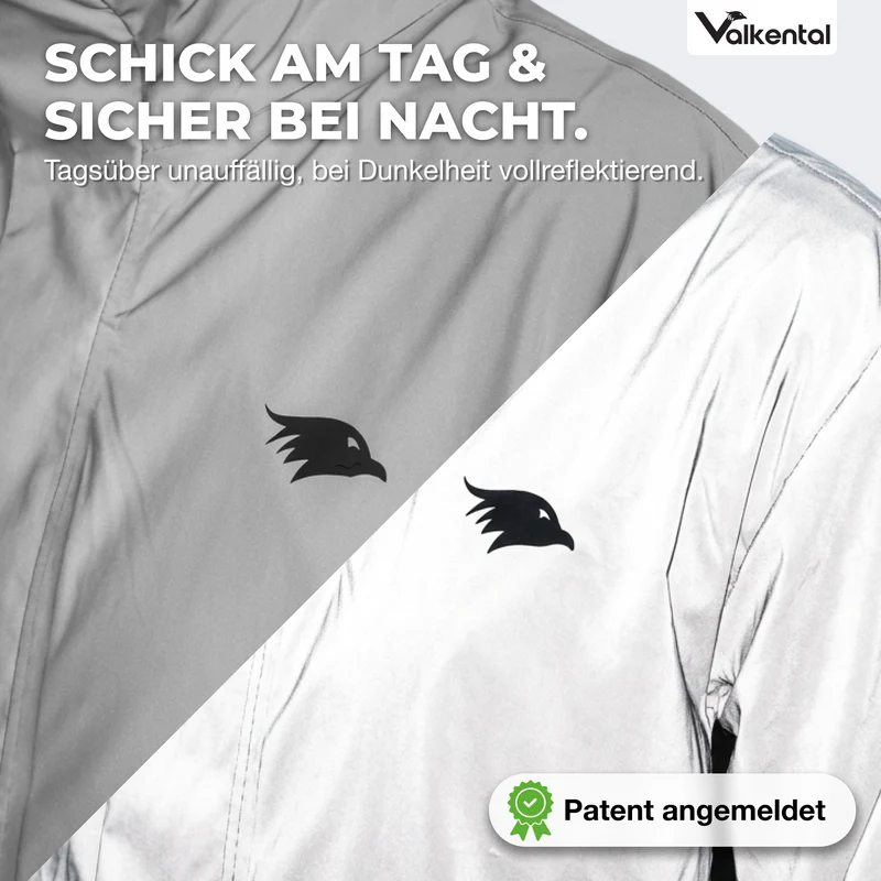 3in1 Smart Coat - Veste de protection certifiée, 100 % réfléchissante avec polaire amovible à fermeture éclair
