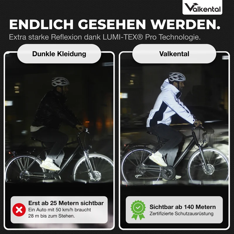 3in1 Smart Coat - Veste de protection certifiée, 100 % réfléchissante avec polaire amovible à fermeture éclair