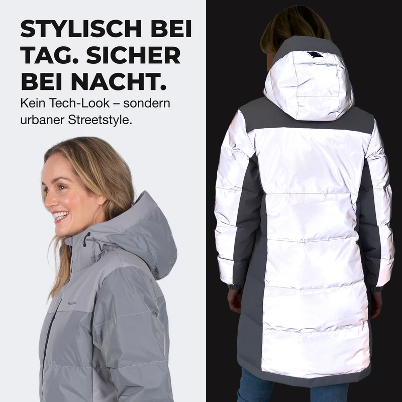 Reflective Puffer Coat - Doudoune 100 % réfléchissante