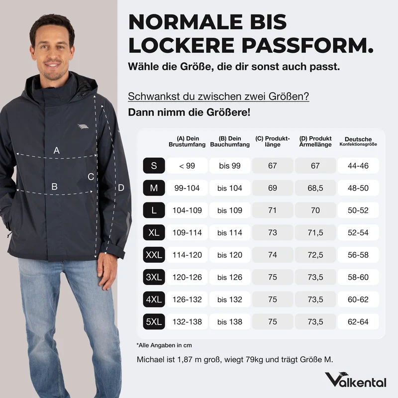 Veste 3 en 1 Smart Jacket - 100 % réfléchissante et imperméable, avec polaire amovible à fermeture éclair - Produit de deuxième choix