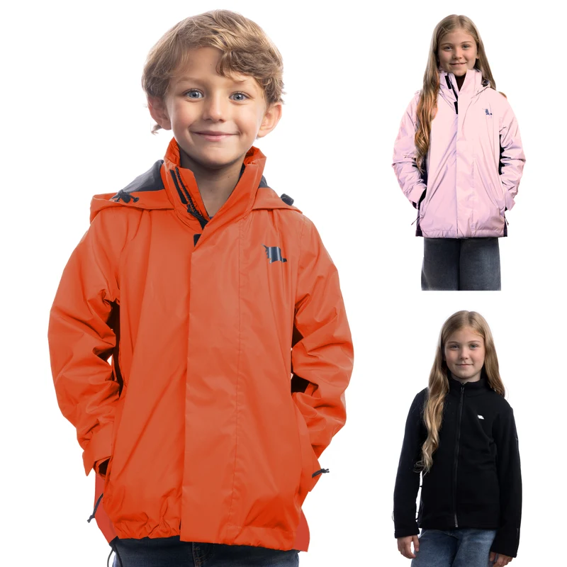 Veste 3 en 1 Smart Jacket - Veste réfléchissante avec polaire amovible à fermeture éclair pour enfants et adolescents - Produit de deuxième choix