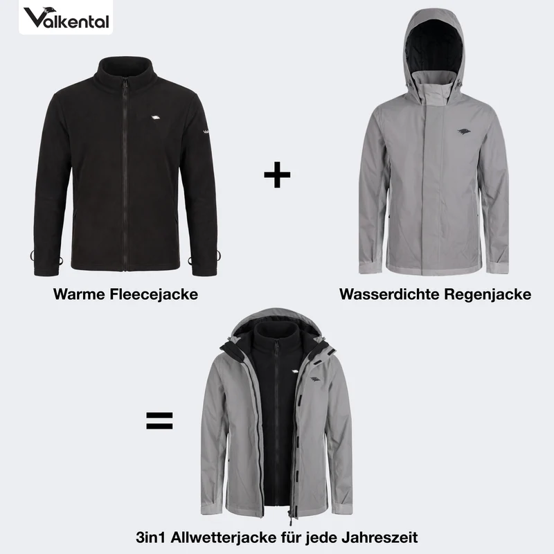 Veste 3 en 1 Smart Jacket - 100 % réfléchissante et imperméable