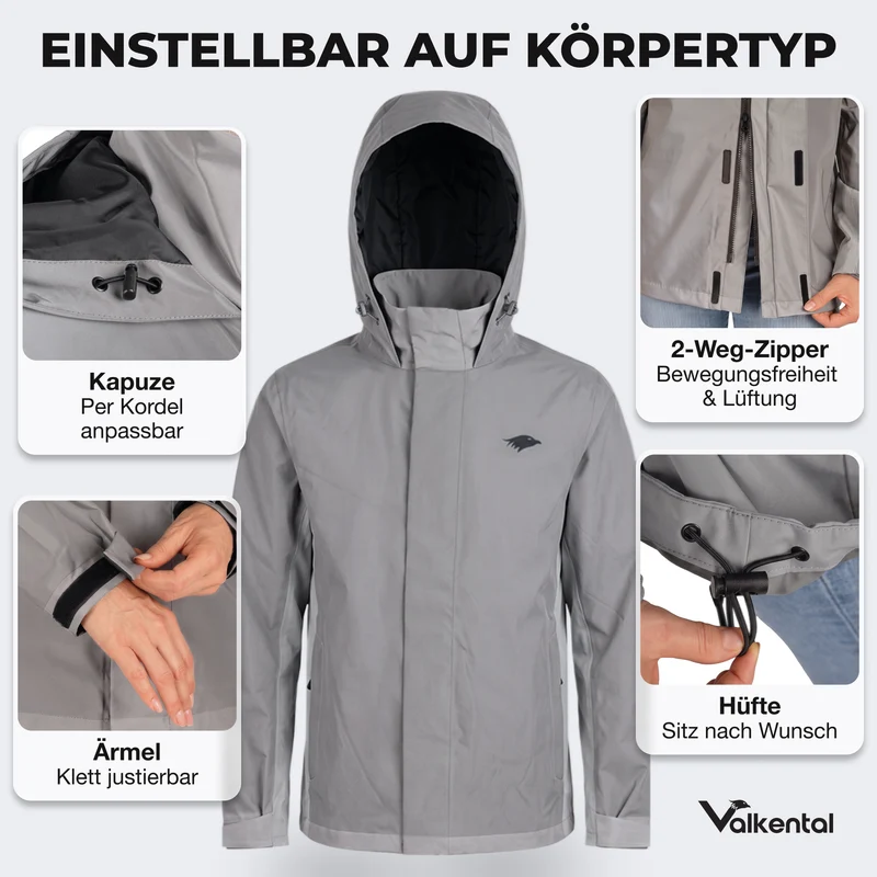 Veste 3 en 1 Smart Jacket - 100 % réfléchissante et imperméable
