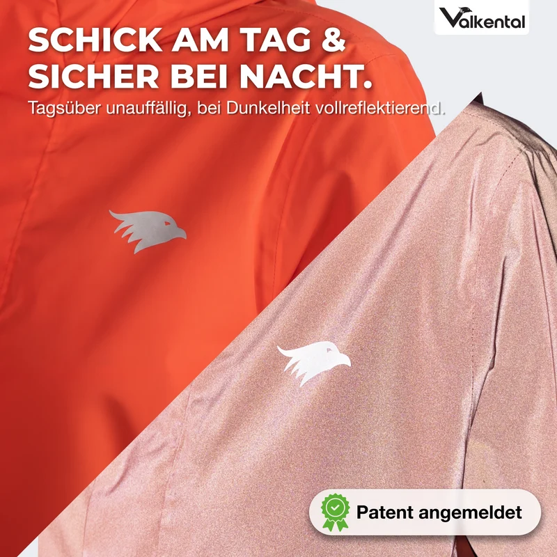 Veste 3 en 1 Smart Jacket - 100 % réfléchissante et imperméable, avec polaire amovible à fermeture éclair - Produit de deuxième choix