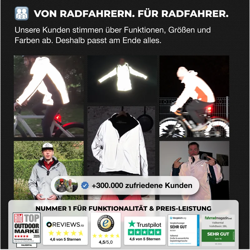 Veste 3 en 1 Smart Jacket - 100 % réfléchissante et imperméable, avec polaire amovible à fermeture éclair - Produit de deuxième choix