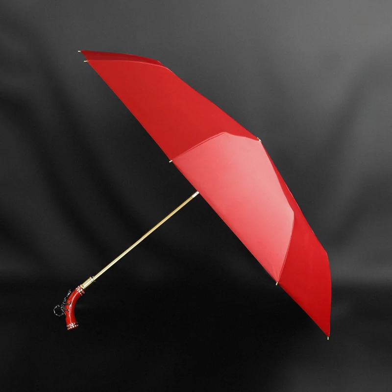 Fancy Red Umbrella with Scorpion Handle