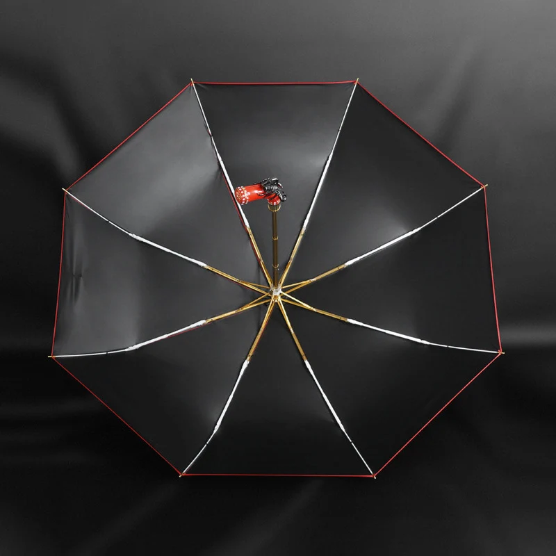 Fancy Red Umbrella with Scorpion Handle