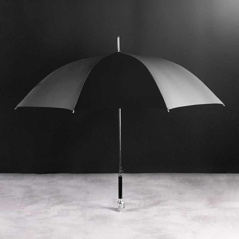 Silver Lion Head Umbrella