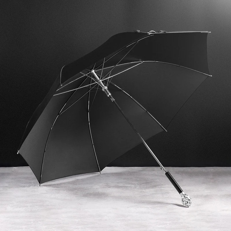 Silver Lion Head Umbrella