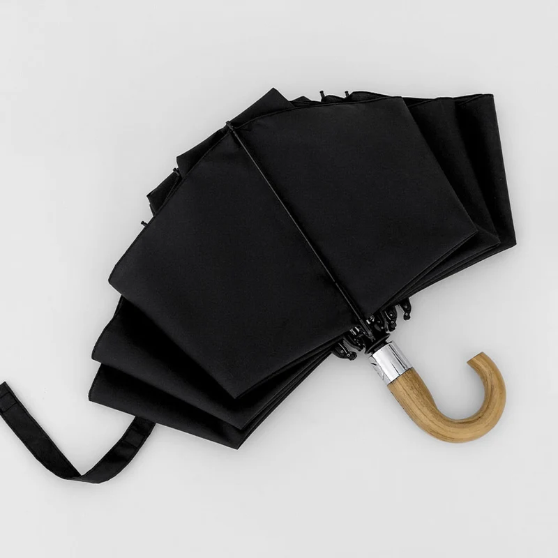 Inverted Umbrella with Wooden Handle - RF124