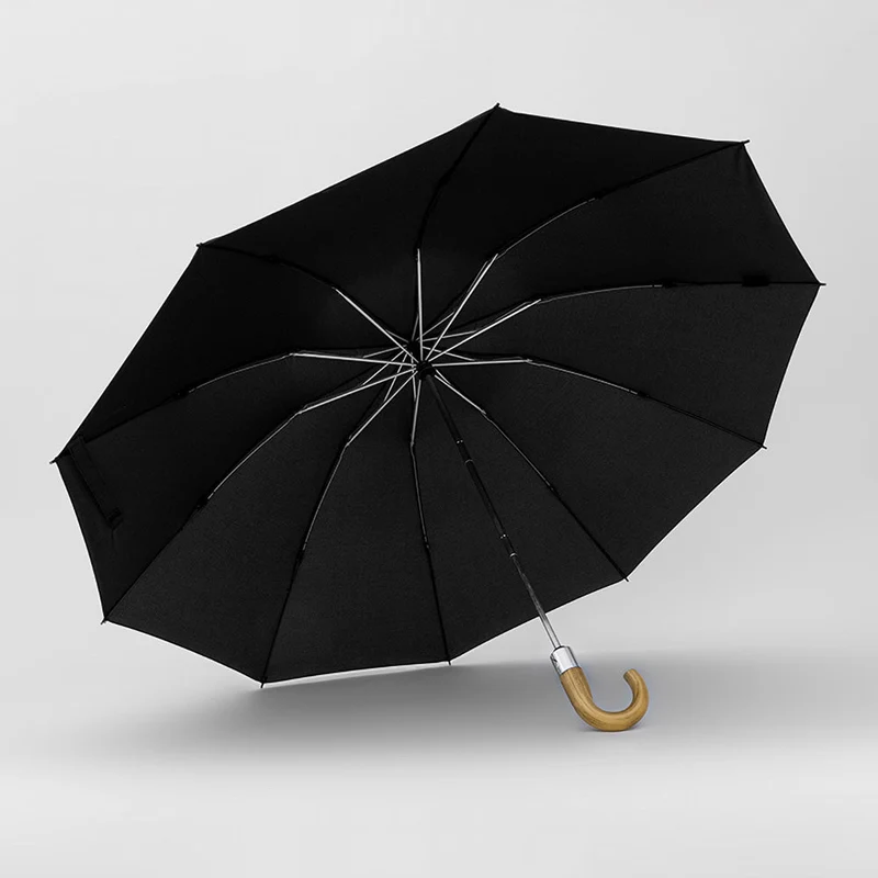 Inverted Umbrella with Wooden Handle - RF124