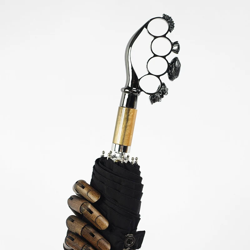 Luxury Ring Handle Folding Umbrella