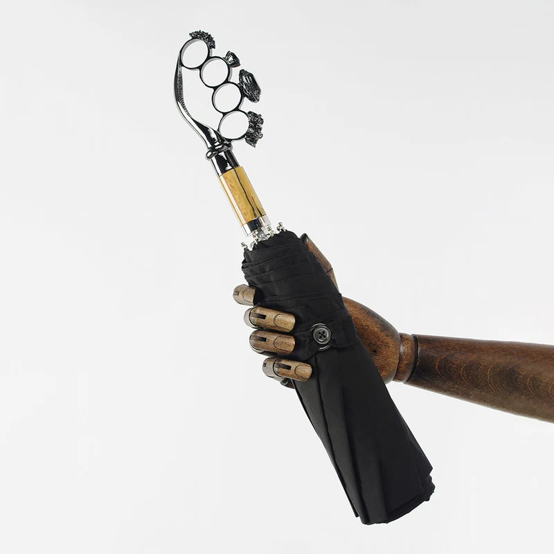 Luxury Ring Handle Folding Umbrella
