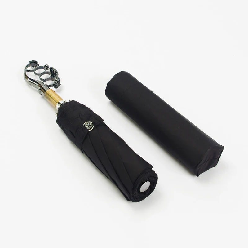 Luxury Ring Handle Folding Umbrella
