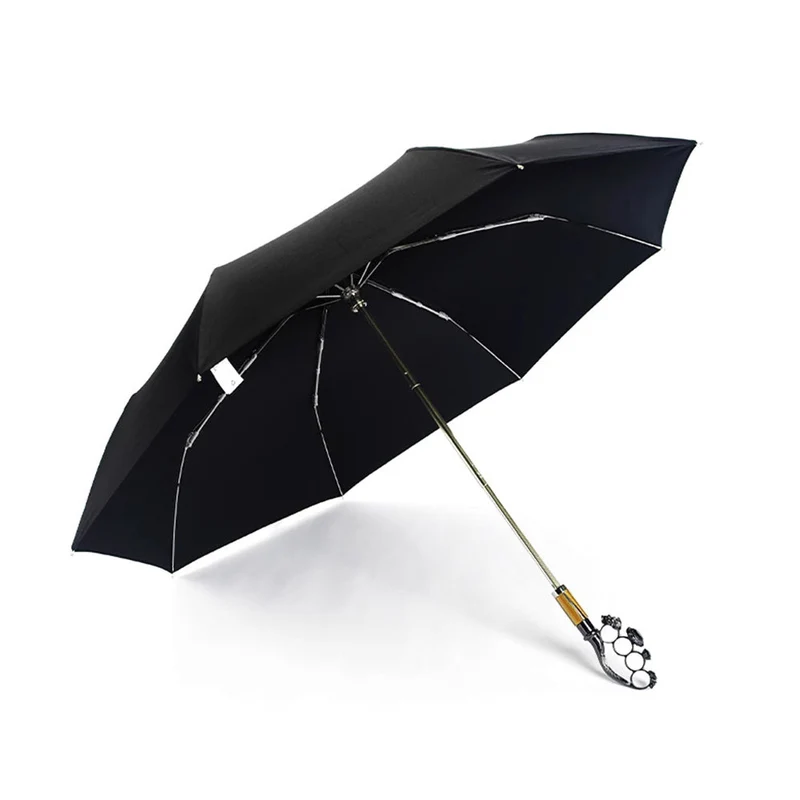 Luxury Ring Handle Folding Umbrella