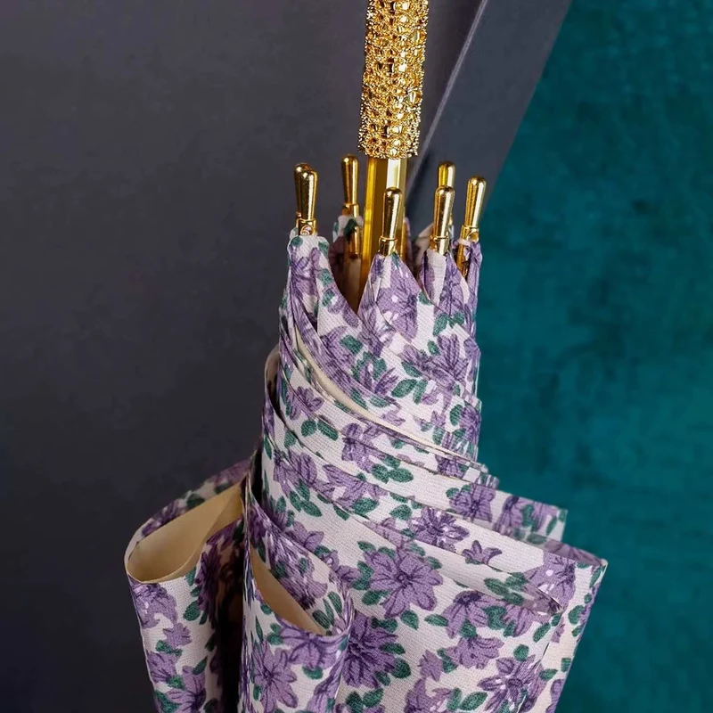 Purple Flower Umbrella