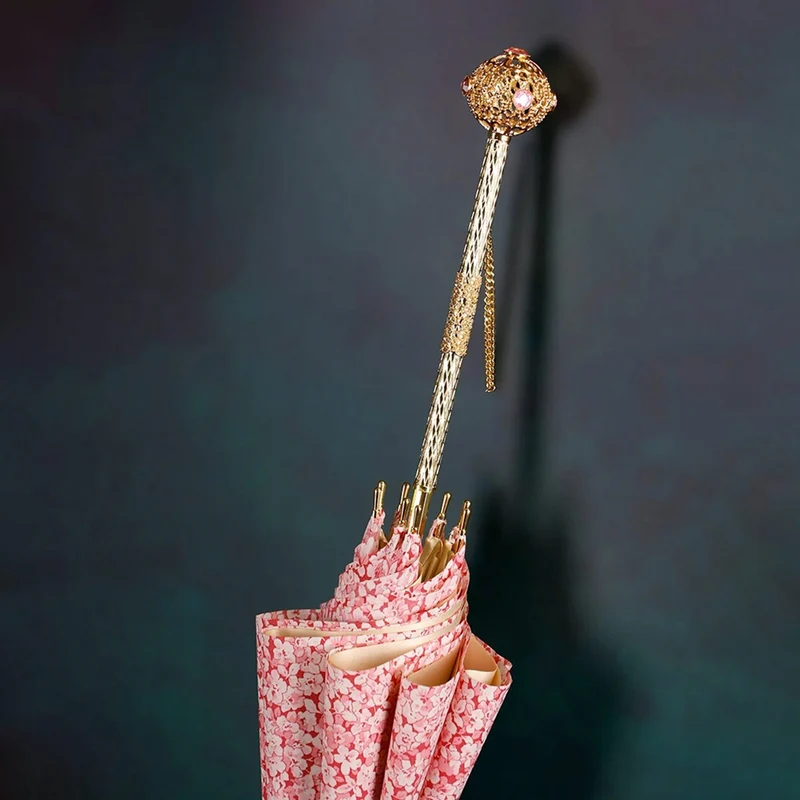 Pink Floral Umbrella