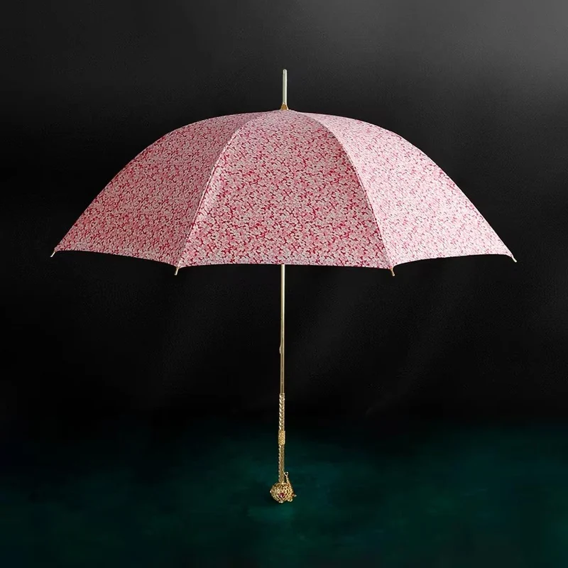 Pink Floral Umbrella
