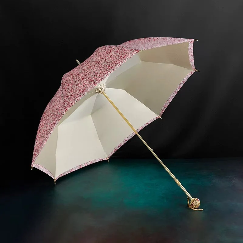 Pink Floral Umbrella