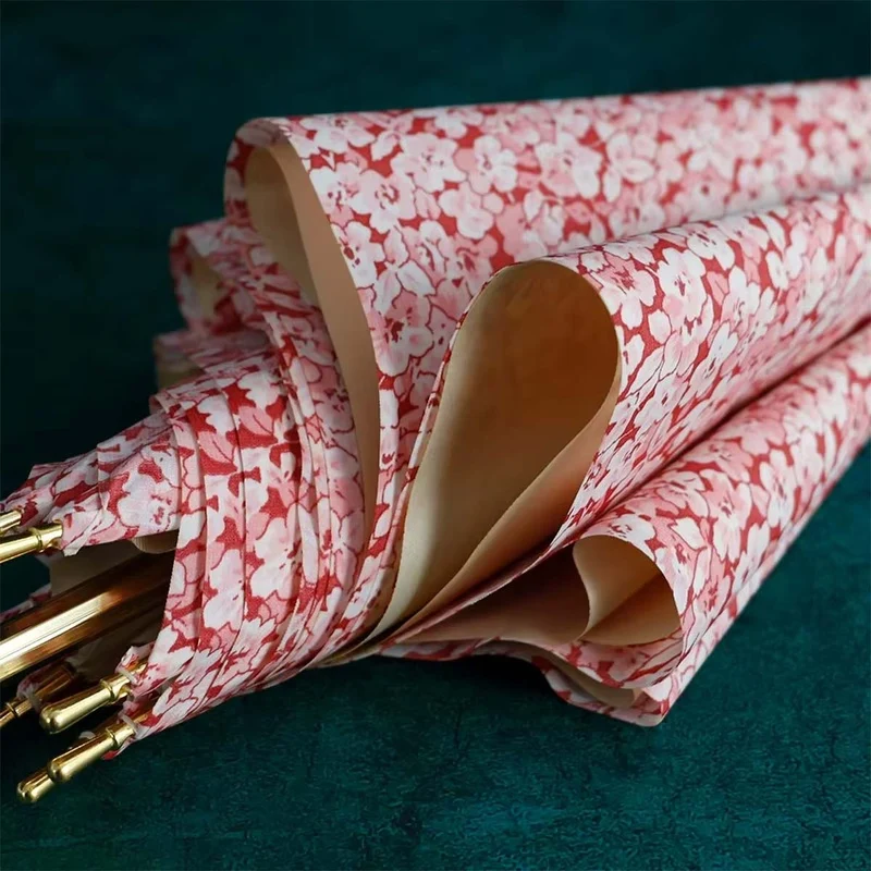Pink Floral Umbrella