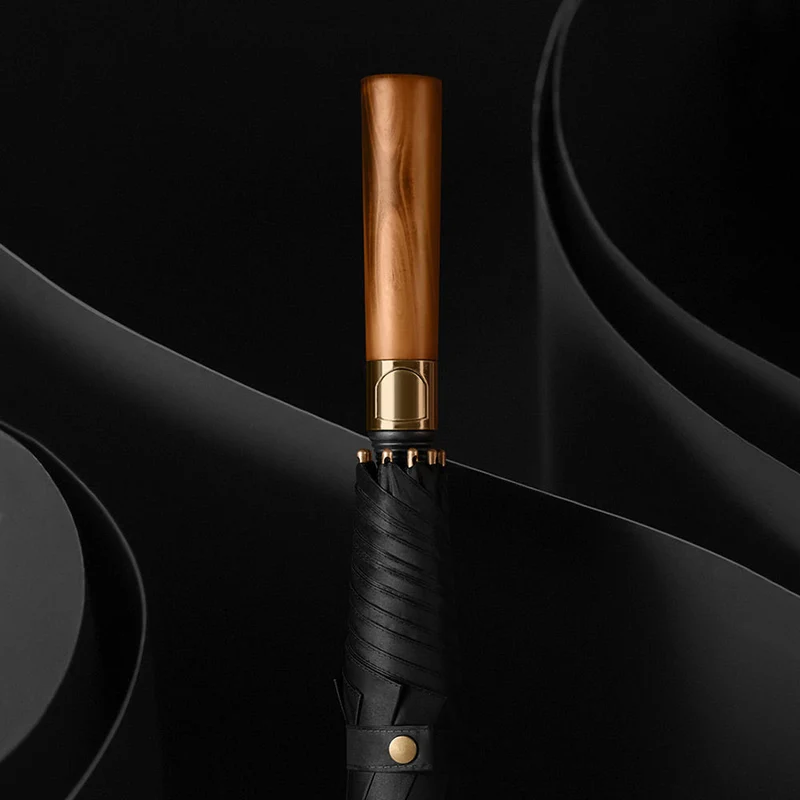 Long Umbrella with Wooden Handle - PL122