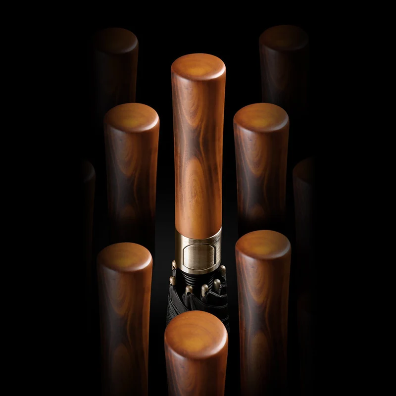 Long Umbrella with Wooden Handle - PL122