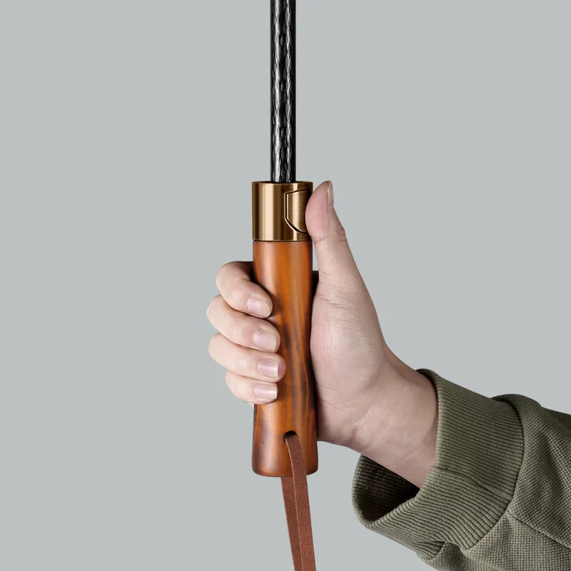 Long Umbrella with Wooden Handle - PL122