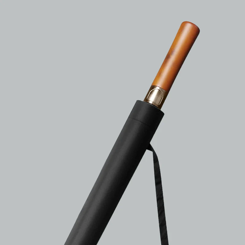 Long Umbrella with Wooden Handle - PL122