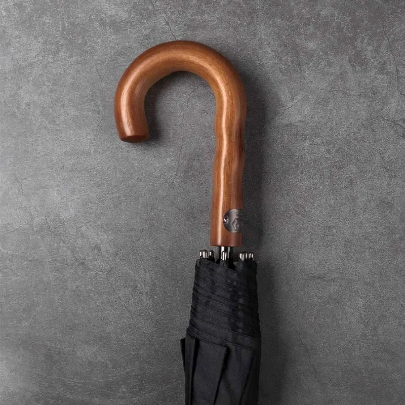 Double Canopy Golf Umbrella with Wooden Handle - PL135