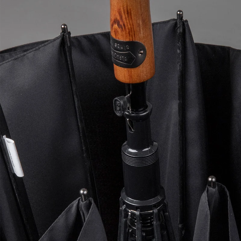 Double Canopy Golf Umbrella with Wooden Handle - PL135