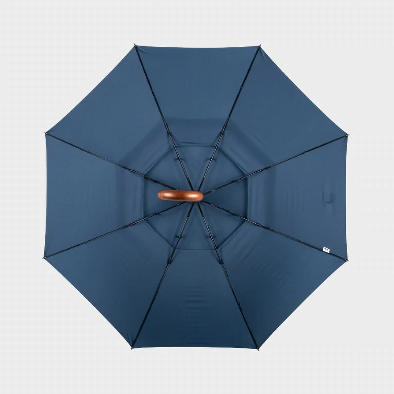Double Canopy Golf Umbrella with Wooden Handle - PL135