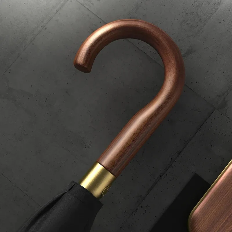 Luxury 16 Rib Wood Handle Umbrella - OL112