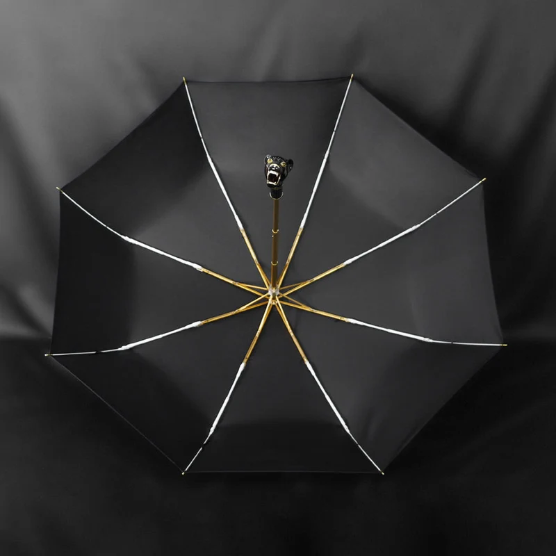 Luxury Folding Umbrella - Black Panther