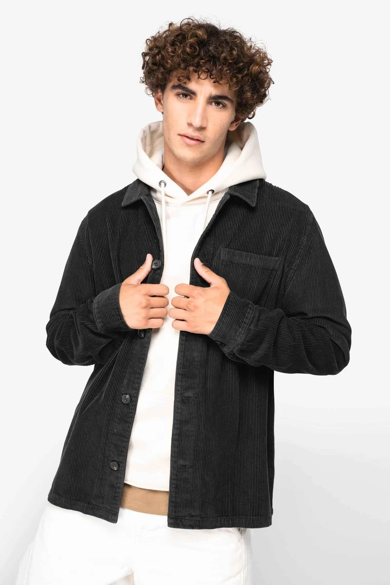 NS603 - Veste écoresponsable en velours côtelé homme