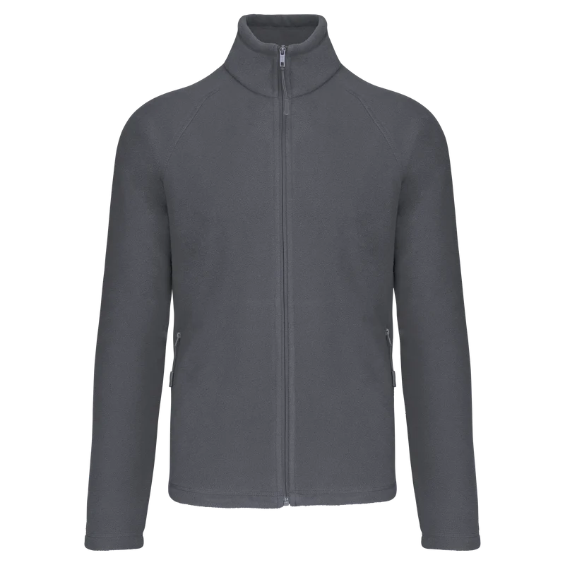 K917 - Veste micropolaire zippée manches raglan homme