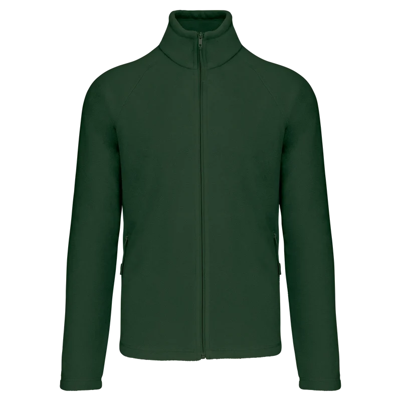 K917 - Veste micropolaire zippée manches raglan homme