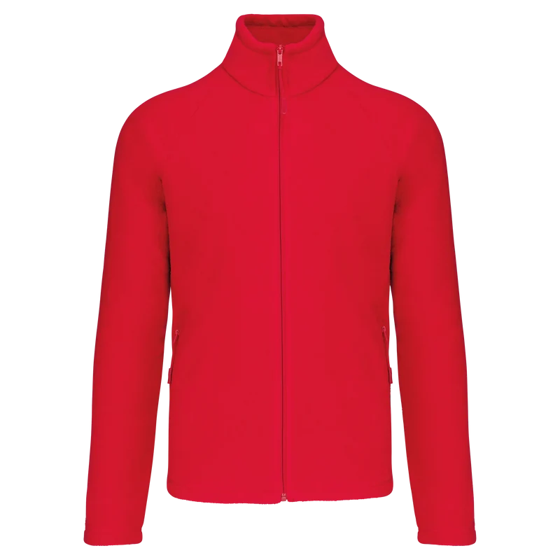 K917 - Veste micropolaire zippée manches raglan homme