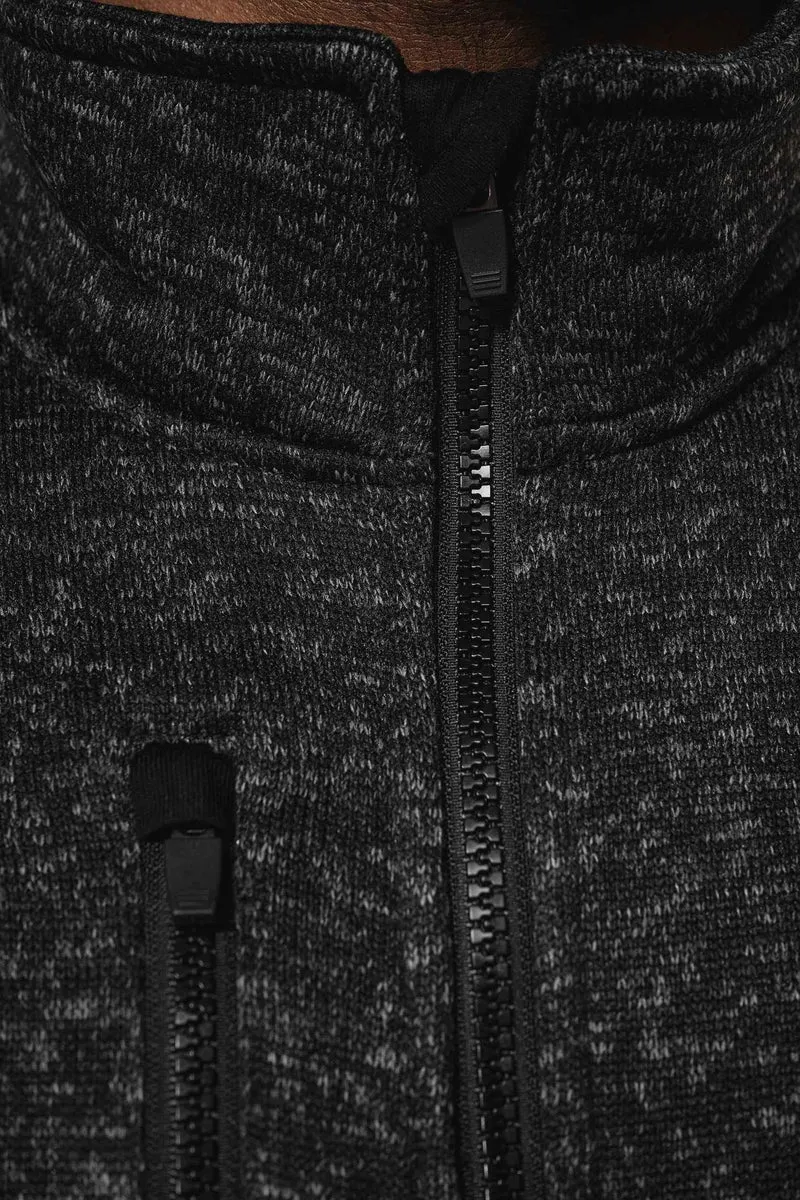K9106 - Veste zippée chinée homme