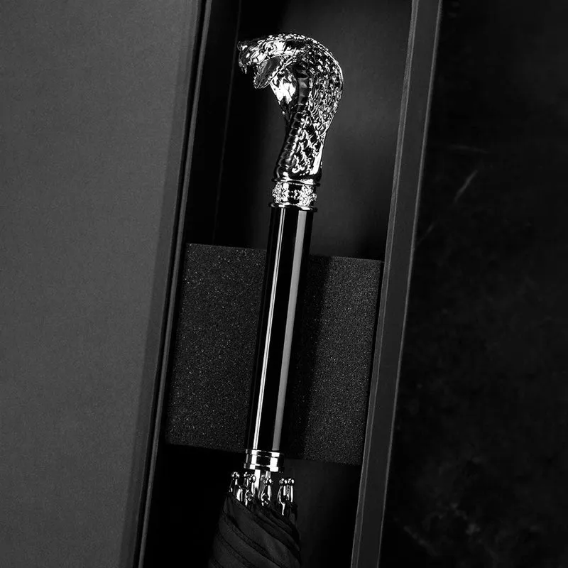 Silver Cobra Head Umbrella