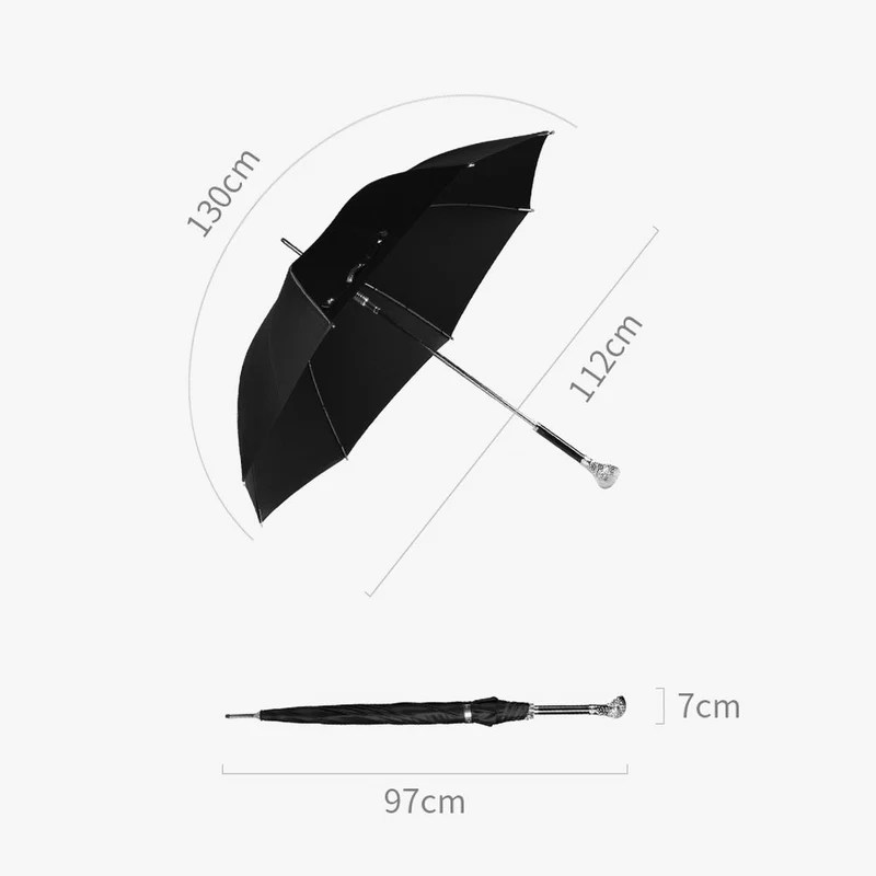 Silver Cobra Head Umbrella