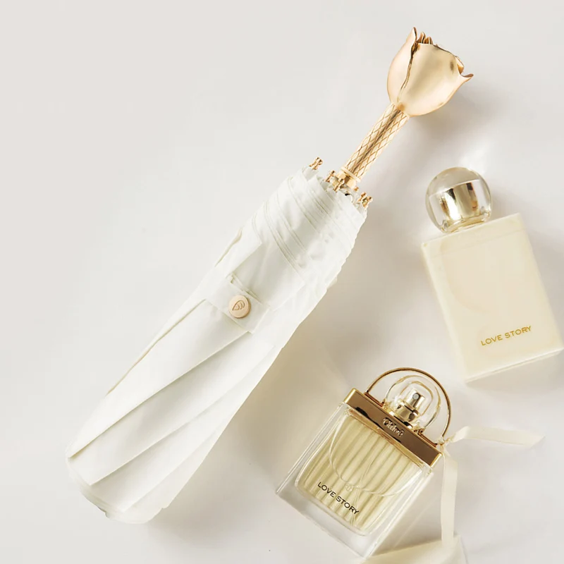 Luxury Ladies Umbrella - Rose Flower