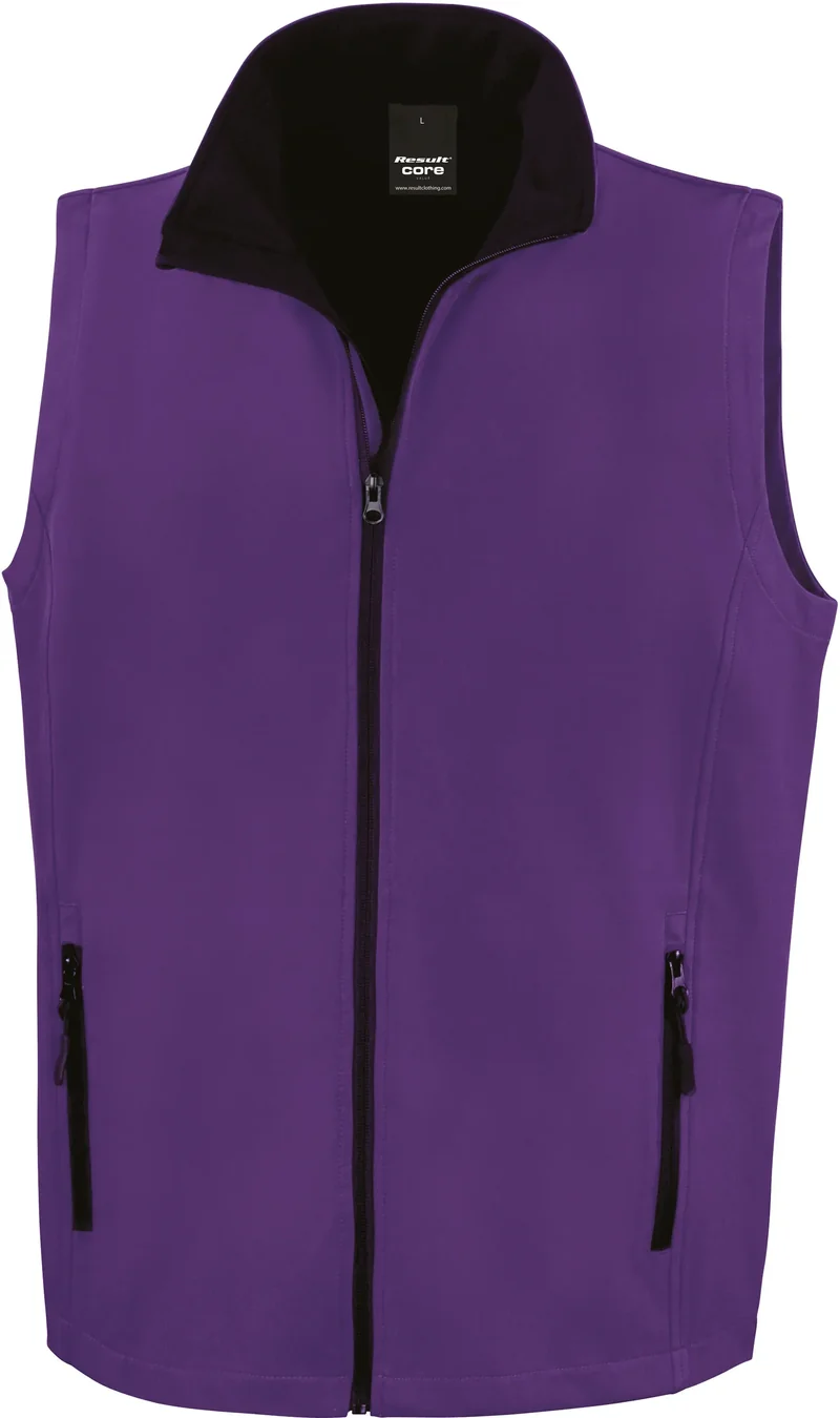R232M - Bodywarmer Softshell Homme Printable